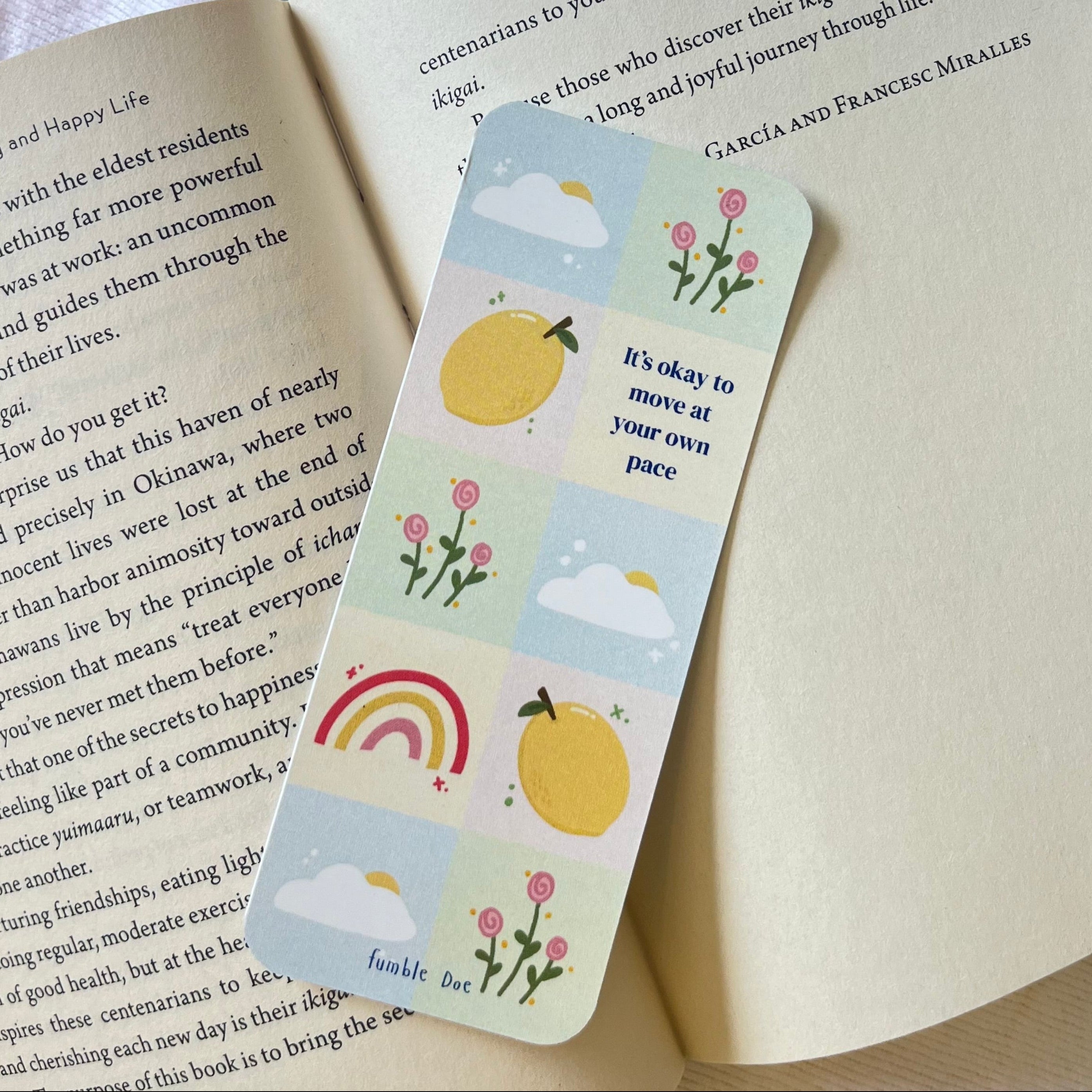 colourful happy pinterest rainbow bookmark stationery