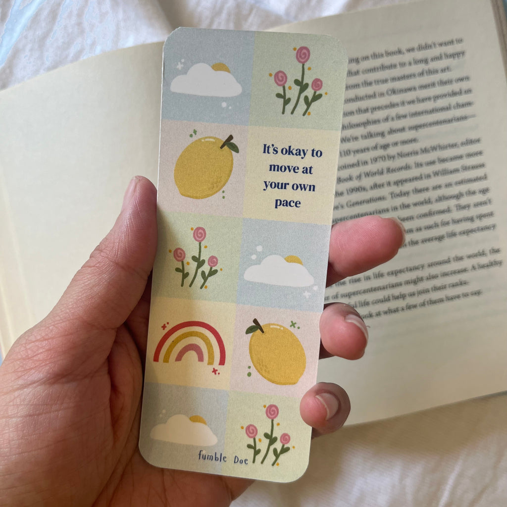 colourful happy pinterest rainbow bookmark stationery
