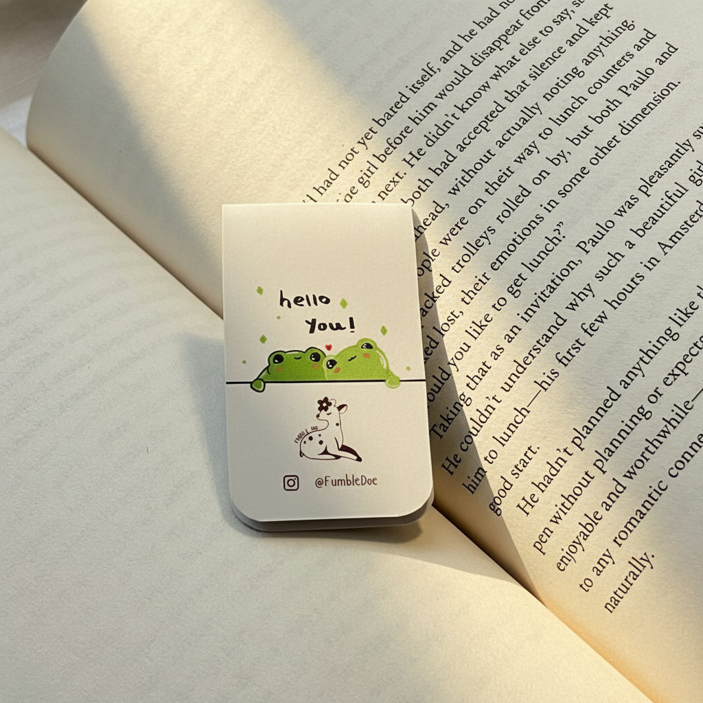 Frog & Lily Pads - Magnetic Bookmark