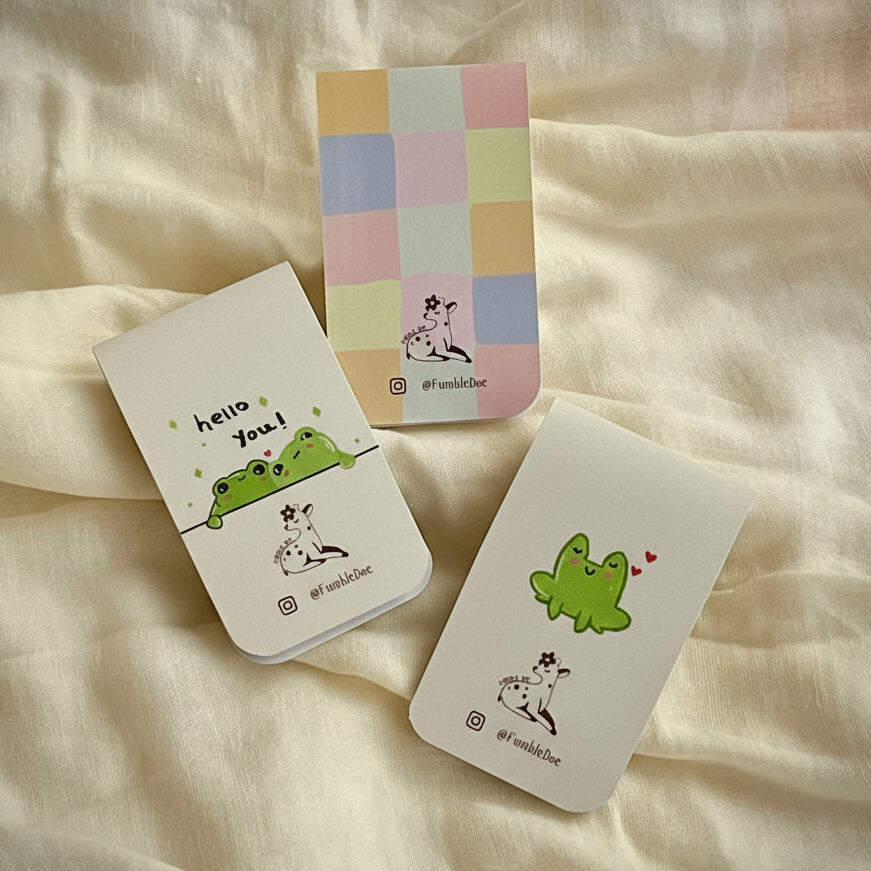 Froggy Days- Magnetic Bookmark Set