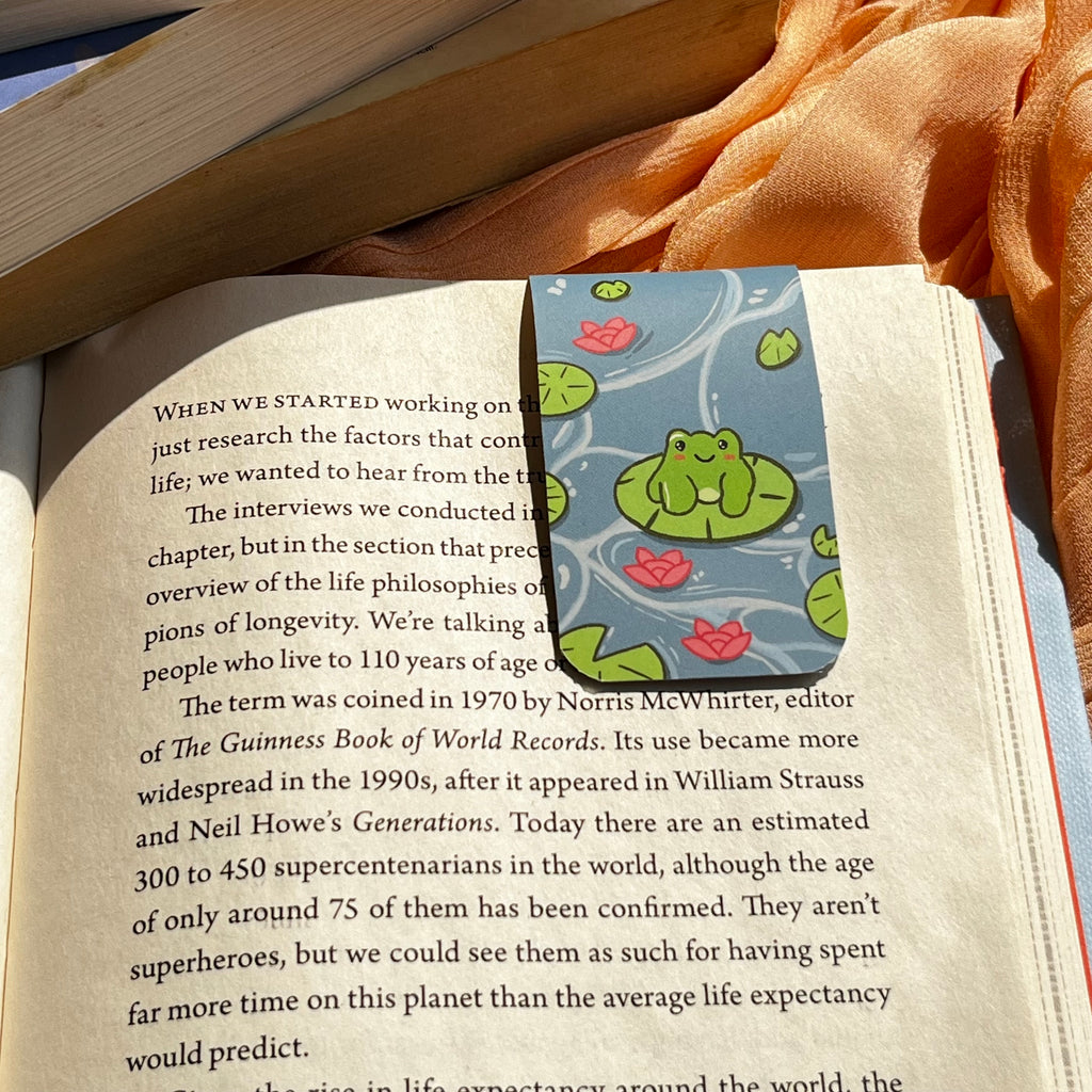 Froggy Days- Magnetic Bookmark Set