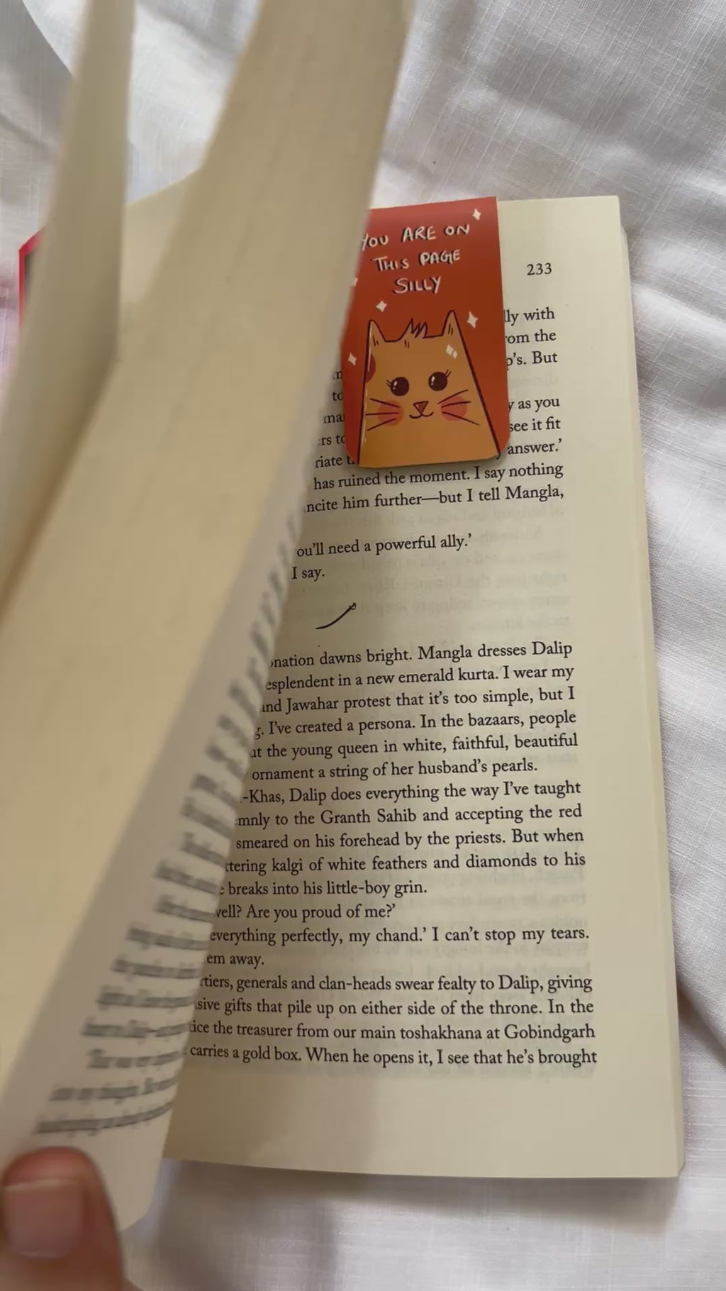 Sassy Cat– Magnetic Bookmark Set